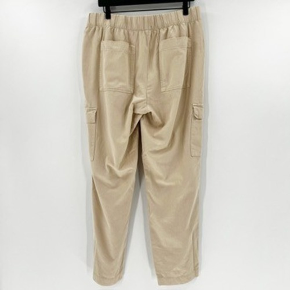 GAP Beige Cargo Linen-Blend Pants - Picture 3 of 5